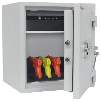 Preview: Rottner Wertschutzschrank EN1 Opal Fire OPD-55 Doppelbartschloss lichtgrau T05629